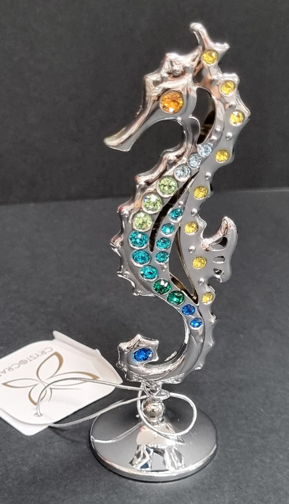 Crystocraft Seahorse - Silver