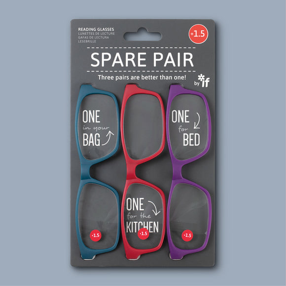 Reading Glasses - Spare Pair (Brights) +1.5