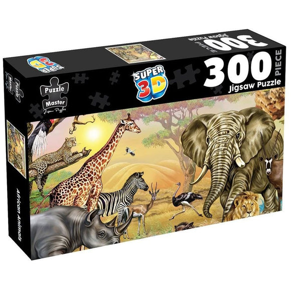 Lenticular African Animals Puzzle 300pcs