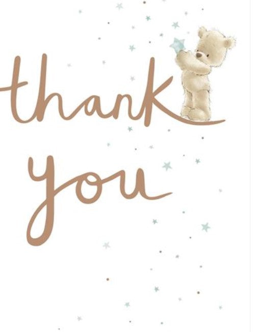 Greeting Card - Thank You Bear