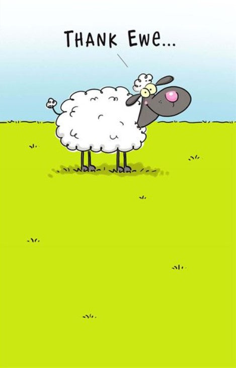 Greeting Card - Thank Ewe