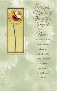 Greeting Card - Sympathy - May Your Memories Bring You Comfort