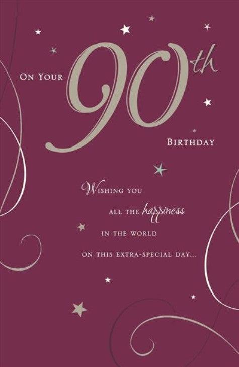 Greeting Card -Birthday - 90th