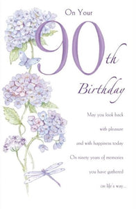 Greeting Card - Birthday - On Your 90th Birthday