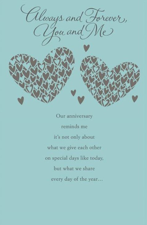 Greeting Card - Wedding Anniversary - Always And Forever