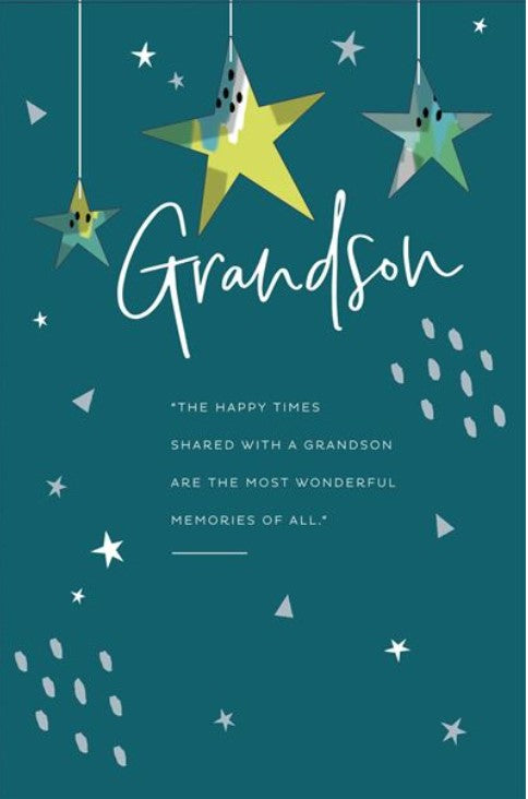 Greeting Card - Birthday - Grandson The Happy Times