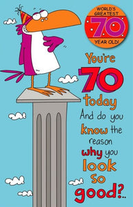 Greeting Card - Birthday - World's Greatest 70 Year Old