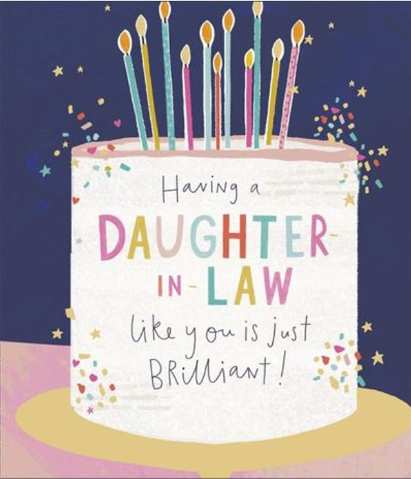 Greeting Card - Birthday - Daughter-In-Law Just Brilliant