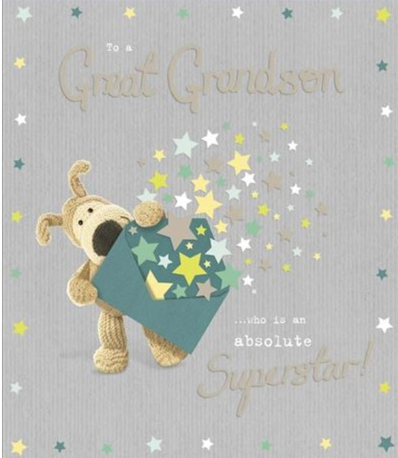 Greeting Card - Birthday - Great Grandson Absolute Superstar