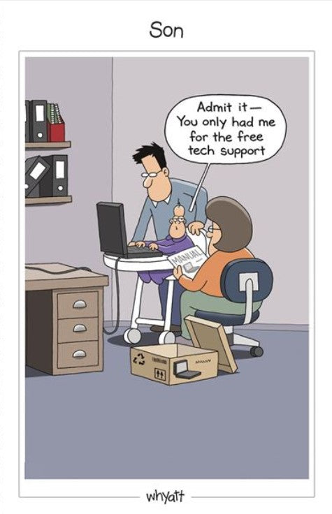 Greeting Card - Birthday - Son Free Tech Support