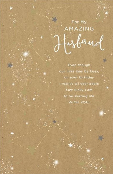 Greeting Card - Birthday - Amazing Husband