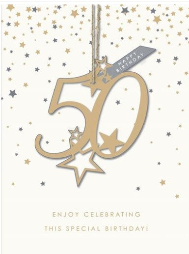 Greeting Card - Birthday - 50th Enjoy Celebrating