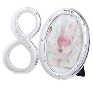 Number 80 Photo Frame with Diamontes