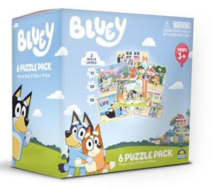 Bluey 6 Puzzle Pack