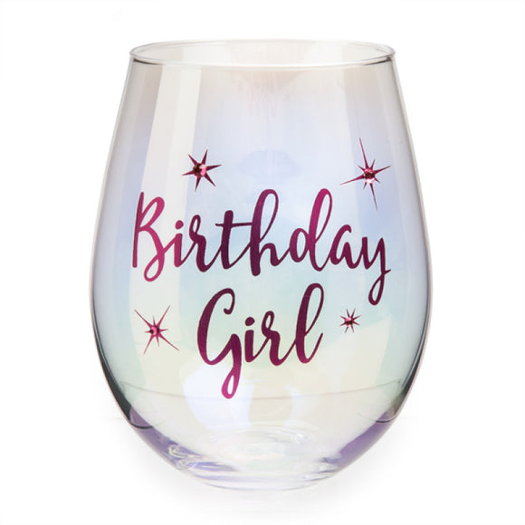 Birthday Girl Tallulah Aurora Stemless Wine Glass