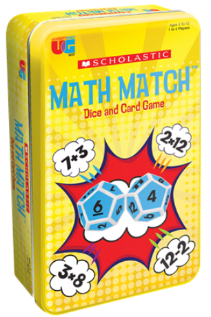 Math Match Tinned Game (Ages 5-12)