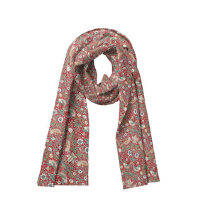 William Morris Scarf - Strawberry Thief Red
