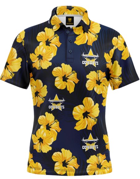 'Aloha' Golf Polo NRL Cowboys