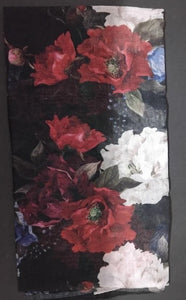 Bluhen Scarf - Black Floral