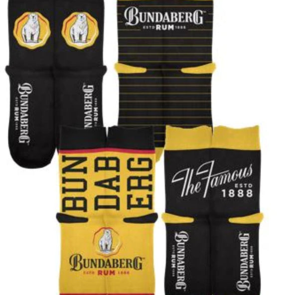 Bundaberg Rum 4 Pack Of Socks