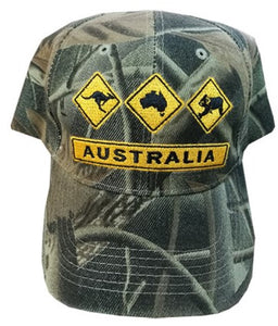 Australia Road Sign Cap - Camouflage