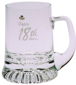 Crown Beer Mug 400mls 18th Birthday