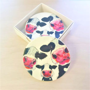 Coasters 3 Cartoon Cows Set 4