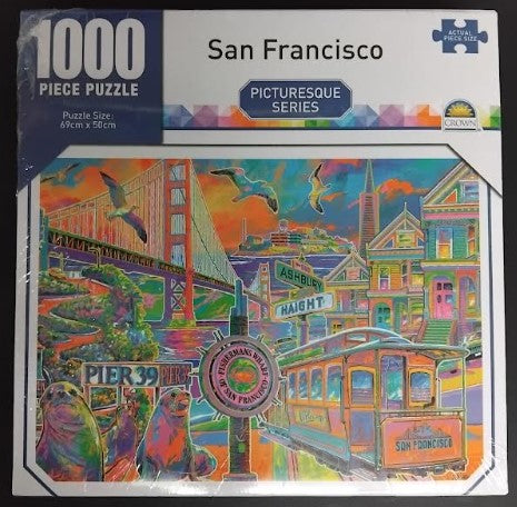 1000pc Crown 69x50cm Jigsaw Puzzle Picturesque Series Asstd Each (Ages 8+)