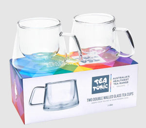 Tea Tonic Double Walled Glass Tea Cups Set of 2