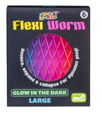 Glow in the Dark Large Flexi Worm, Assorted