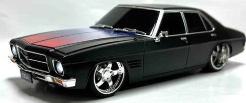 1:24 Holden HQ Sedan Matte Black w/ Red/Blue