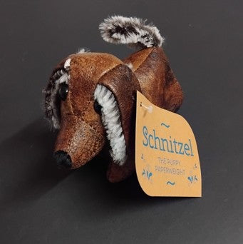 Designer Paperweight - Mini Schnitzel Puppy