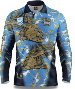 NRL Titans "Skeletor" Fishing Shirt - Adult