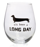 Dachshund Stemless Wine Glass