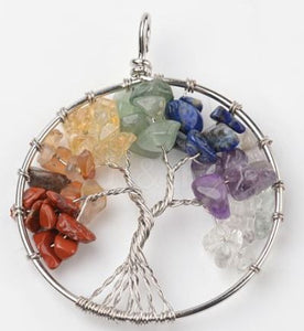 Gemstone Pendant, Tree of Life Chakra