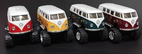 Die Cast 1962 VW Bus Off Road 13cm (Assorted Colours)