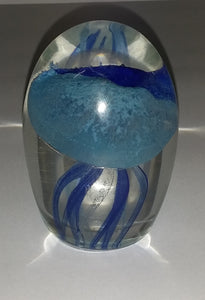 Jellyfish Blue Glass Piece