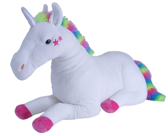 Cuddlekins Jumbo Unicorn White Stars