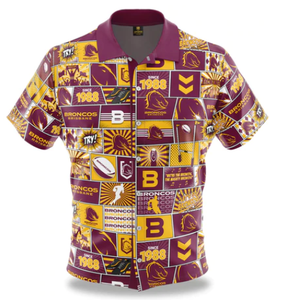 Fanatics Button-Up Shirt - NRL Broncos