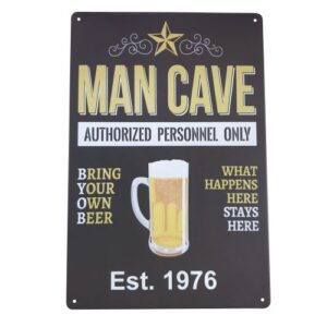 Man Cave Authorized Personnel Only Tin Sign