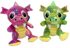 Plush Sparkle Dragon, Asstd Colours