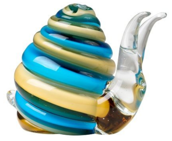 Zibo Snail Glass Sculpture