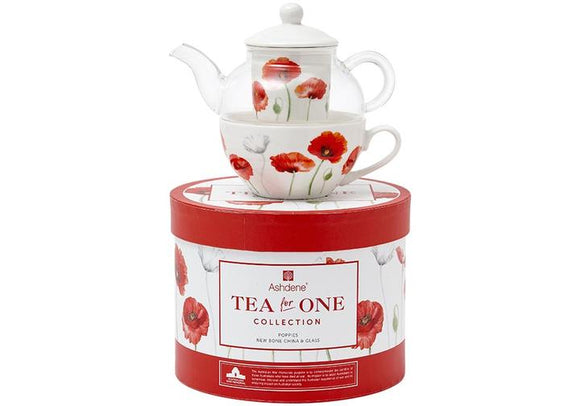 Poppies AWM Tea For One