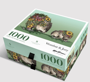 Signature Series 1000 Piece Jigsaw - Wombat & Joey