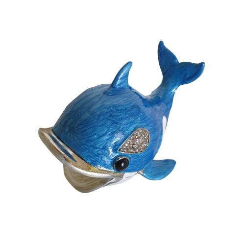 Cute Blue Whale Trinket Box