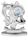 Zodiac Statuette Silver, Asstd Crystocraft