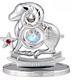 Zodiac Statuette Silver, Asstd Crystocraft