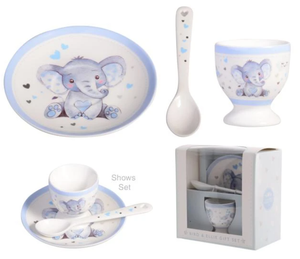 Baby Elephant Boys Egg Cup Set