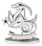 Zodiac Statuette Silver, Asstd Crystocraft