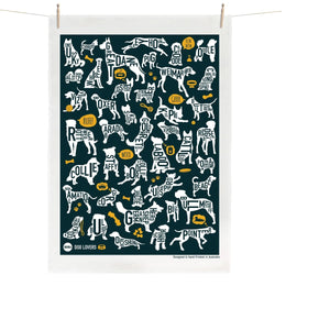 Dog Lovers Tea Towel